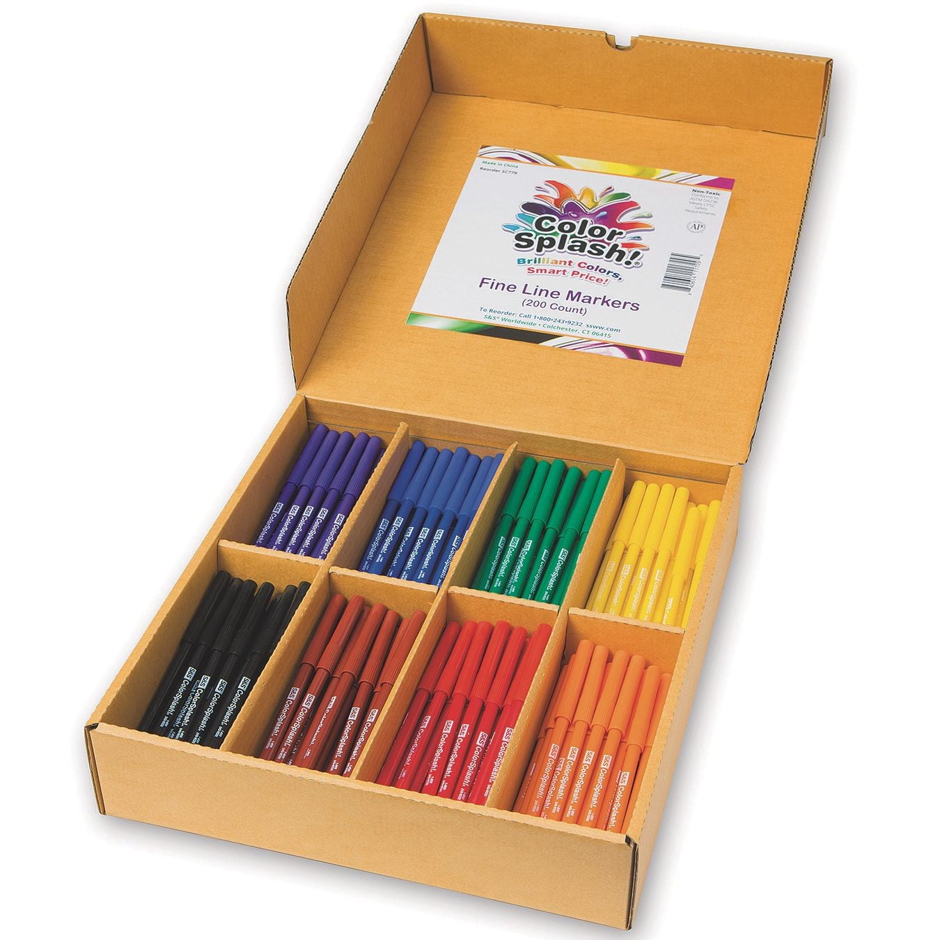Color Splash! Fine Line Marker PlusPack (Pack of 200)