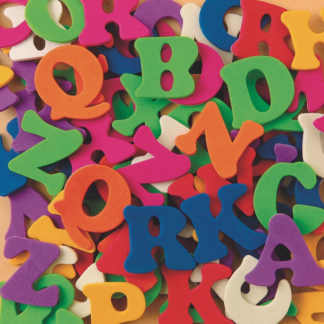 Color Splash!® Foam Letter Shapes with Adhesive - ABCs
