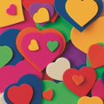 thumbnail image 1 of Color Splash!® Foam Shapes with Adhesive - Hearts, 1 of 2