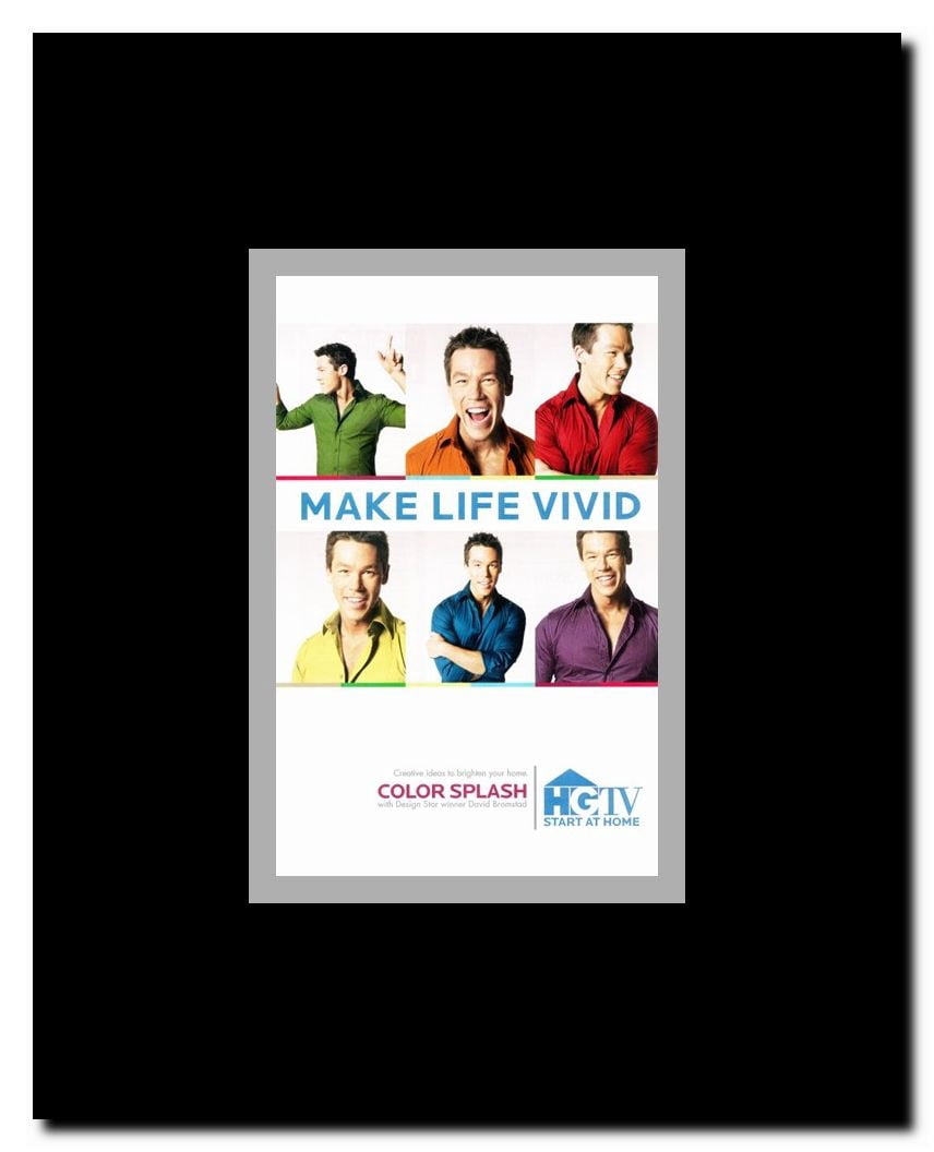 Color Splash Framed Movie Poster