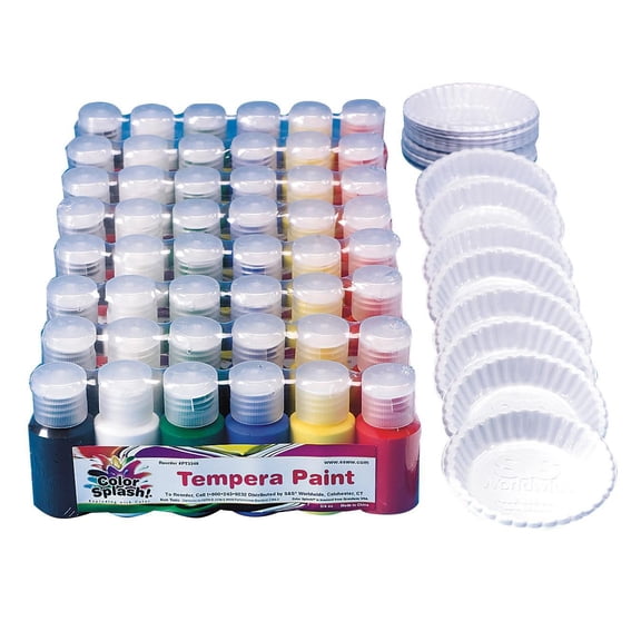 Color Splash! Liquid Tempera Paint Pass Around Pack (Pack of 48)