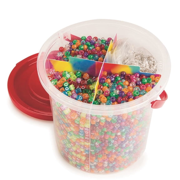 Color Splash! Pony Bead Bucket, Sparkles