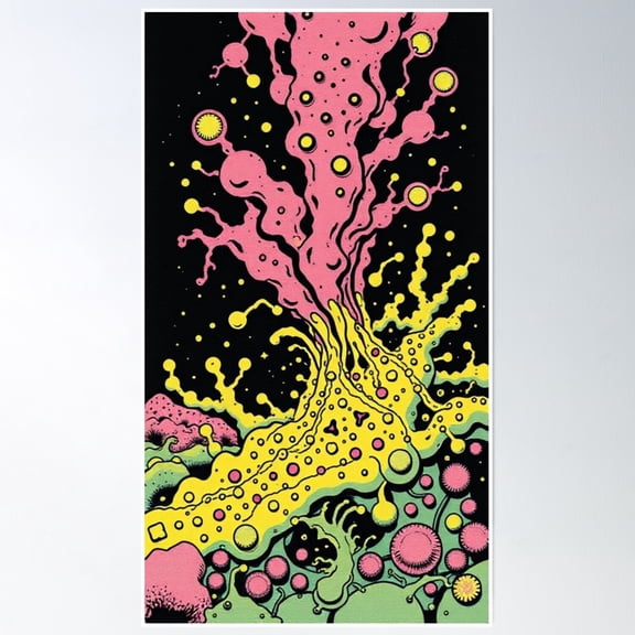 Color Splat Poster Wall Art, Modern Wall Decor, 12x18 UNFRAMED