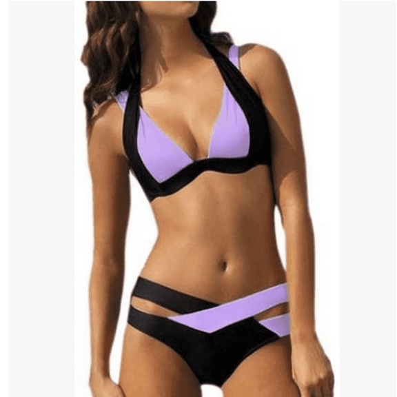 Color Split Swimsuit for Sexy Bikini Ladies