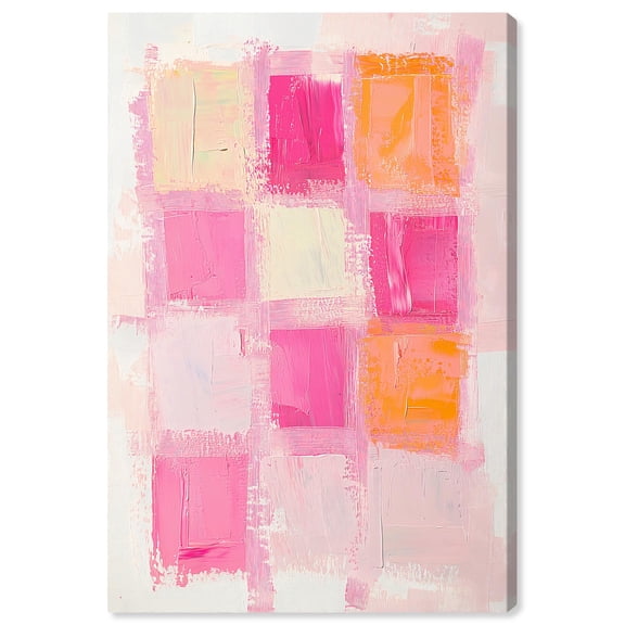 Color Squares I Canvas Geometric Abstract by Art Remedy, Gallery Wrapped, 16 x 24