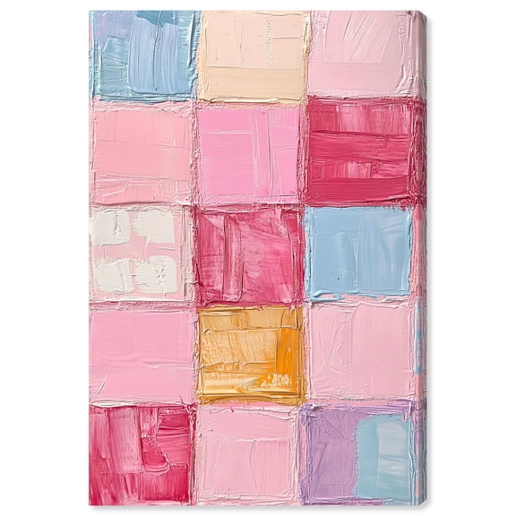 Color Squares II Canvas Geometric Abstract by Art Remedy, Gallery Wrapped, 10 x 15