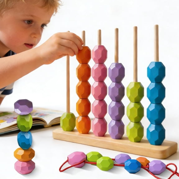 Color Stack Challenge Game| Fast Pattern Challenge Ring Stack Puzzle for 2 Players| Competitive Tabletop Brain Teaser for Family Game Night| Stack Solve Set with Racks,Rings,Cards| Mother's Day Gifts