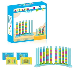 Color Stacking Game,Stack and Swap Puzzle Toy for Kids, Desktop Interactive Game, Educational Logical Thinking & Focus Training, Gift for Ages 3-8