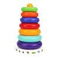 Color Stacking Tower Toy 7 Piece Early Learning Set with Musical Rings ...