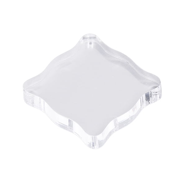 Color Stamping Process, Grid Lines Design Clear Stamping Blocks with Transparent Design for Precise Craft Projects