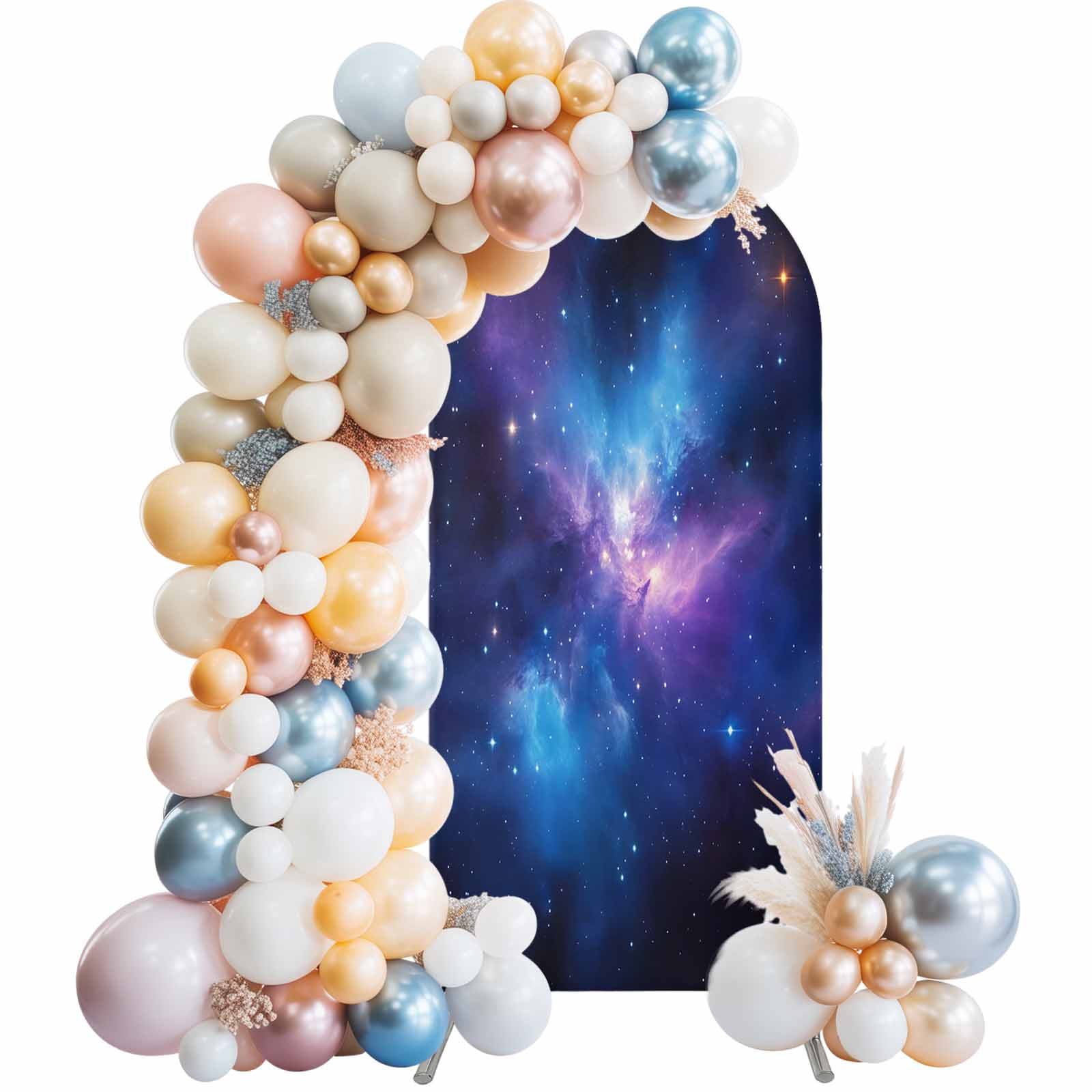 Color Starry Sky Arch Backdrop Covers 7.2 FT, Night Sky Modernism ...