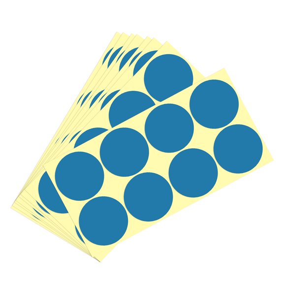 Color Sticker Round Label 50mm for Office Marker Blue Pack of 120