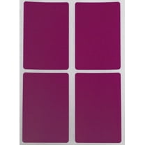 Color Stickers with Write on Surface 3x2 - Rectangle Inventory Labels 7.5cm x 5cm in Purple - 60 Pack by Royal Green