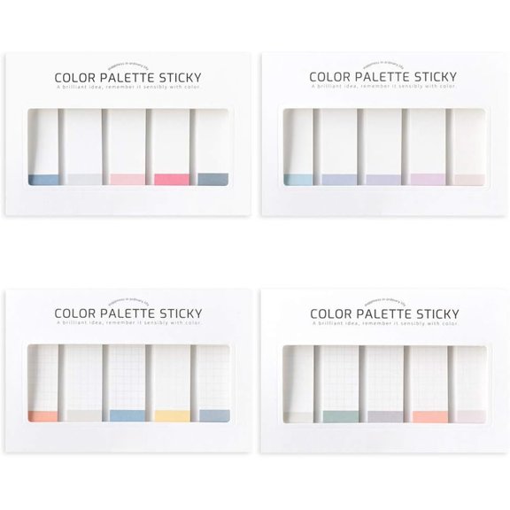 Color Sticky Index 500 Set 4P - Self-Adhesive Memo Pad 30 Sheets