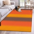 thumbnail image 1 of Color Striped Gradient Area Rugs 3x5 ft Modern Orange Yellow Brown Minimalist Washable Rug Non Slip Indoor Carpet Absorbent Floor Mat for Living Room Bedroom Dining Room, 1 of 9