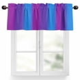 thumbnail image 1 of Color Striped Gradient Valances for Windows Modern Pink Purple Blue Minimalist Art Valance Curtains Rod Pocket Bathroom Small Window Treatments for Kitchen Living Room Bedroom, 42"x12", 1 of 7