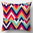 thumbnail image 1 of Color Stripes Pillowcase 45cmX45cm Square Sofa Pillow Cover Creative Pattern Cushion cover, 1 of 5