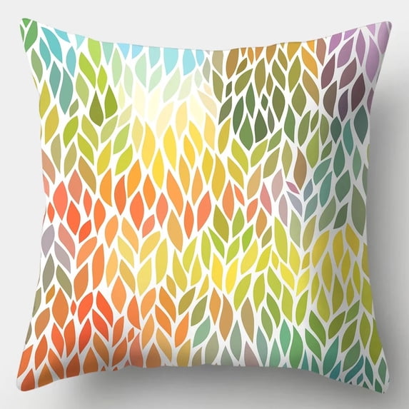 Color Stripes Pillowcase 45cmX45cm Square Sofa Pillow Cover Creative Pattern Cushion cover