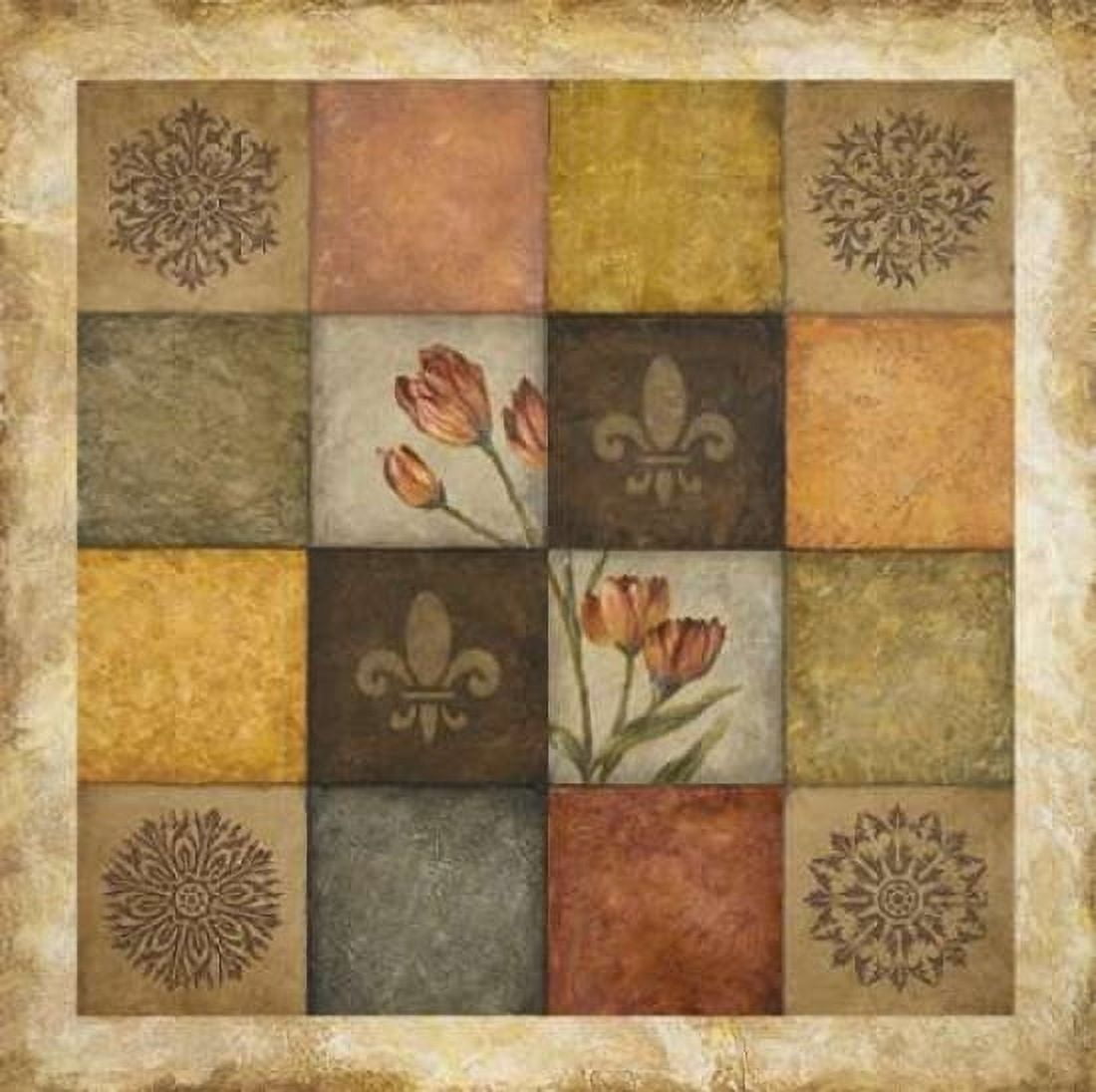 Color Swatch Blossom II Canvas Art - Michael Marcon (24 x 24)