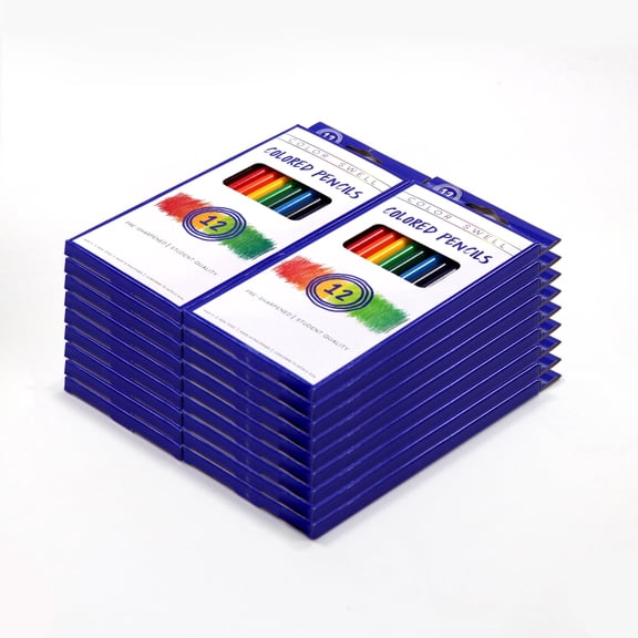 Color Swell Bulk Colored Pencils - 18 Packs 12 Colored Pencils per Pack (216 Total Colored Pencils) - Bulk Colored Pencils