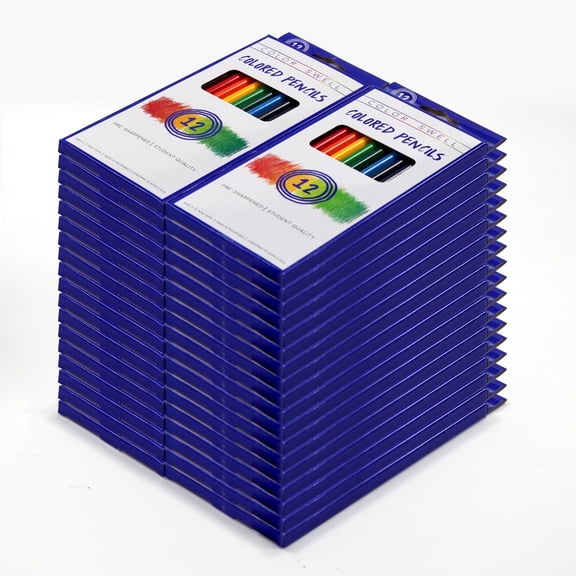 Color Swell Bulk Colored Pencils - 36 Packs 12 Colored Pencils per Pack (432 Colored Pencils Total) - Bulk Colored Pencils