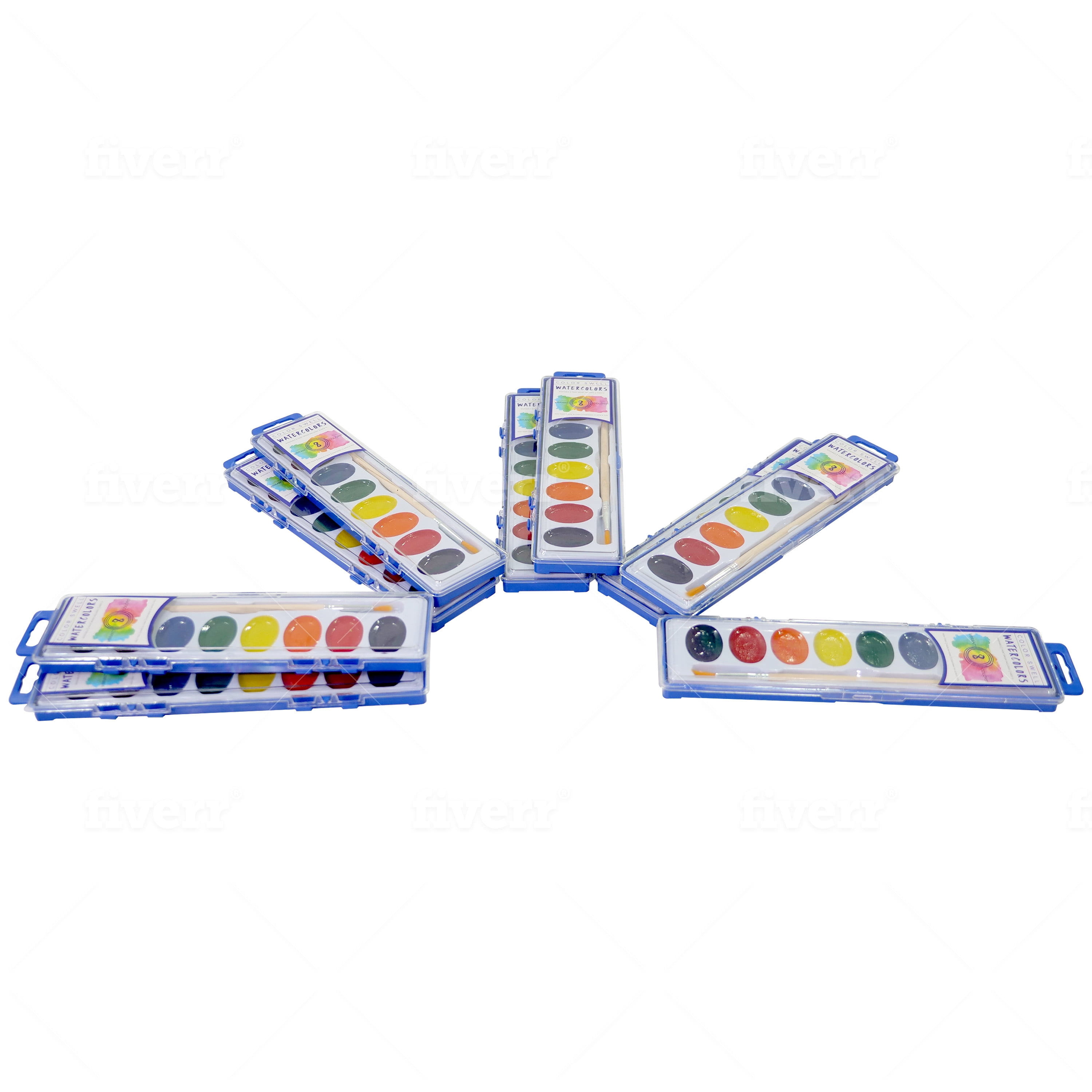 Color Swell Bulk Watercolor Paints (6 Packs, 8 Colors/Pack), 1 - Kroger
