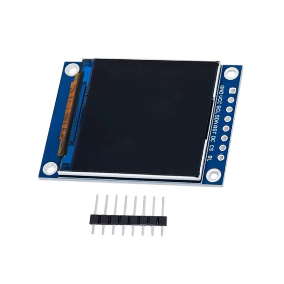 Color TFT LCD Display Module 1.54 Inch Square 240x240 SPI Screen with Clear 8 Pin Labels for Electronics Prototyping Pro