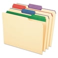 thumbnail image 1 of Color Tab File Folders, 1/3-Cut Tabs: Assorted, Letter Size, 0.75" Expansion, Manila, 50/Box | Bundle of 2 Boxes, 1 of 5