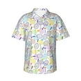 thumbnail image 1 of Color Tennis Racket Men'S 3d Print Casual Button Down Shirts, Novelty Hawaiian Short Sleeves M, 1 of 7