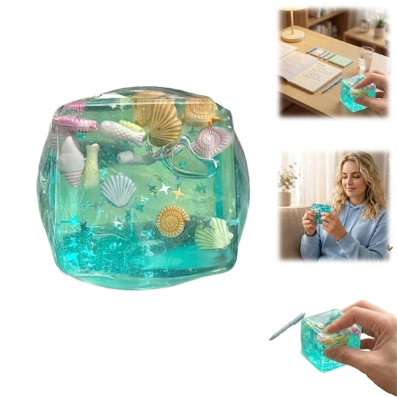 Color Texture Stress Cube, Adults Squishies Anxiety Relief Maltose Ball, Slow Rising Fidget Sensory Squeeze Ball, Fidget for Classroom Prize, Novel Design Fidget Cube Party Favors