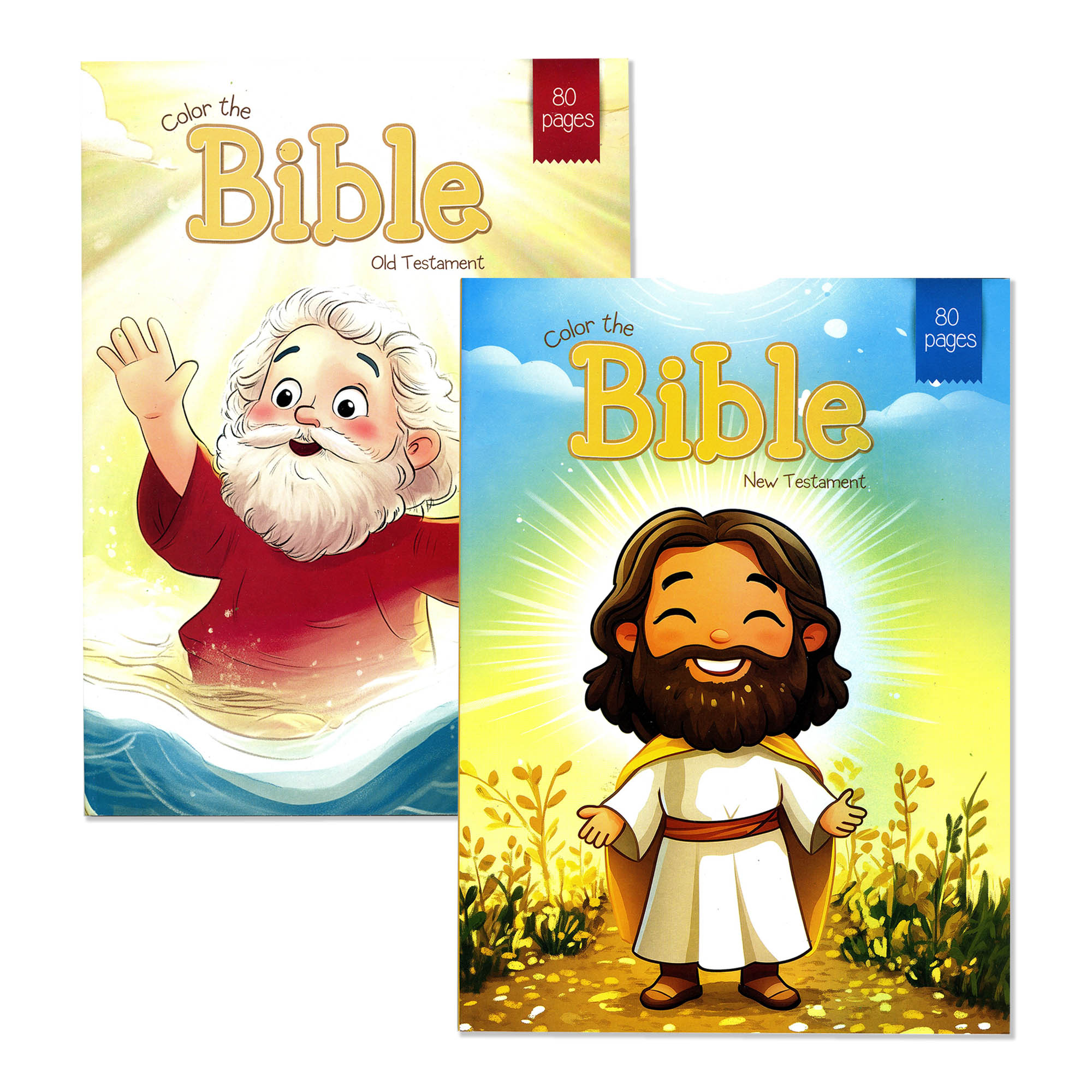 Color The Bible Coloring Book 2 Title, Fun Workbook for Learning Drawing Coloring, 48-Pack