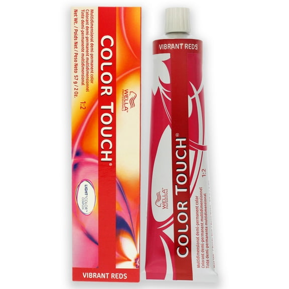 Color Touch Demi-Permanent Color - 5 4 Light Brown-Red by Wella for Unisex - 2 oz Hair Color