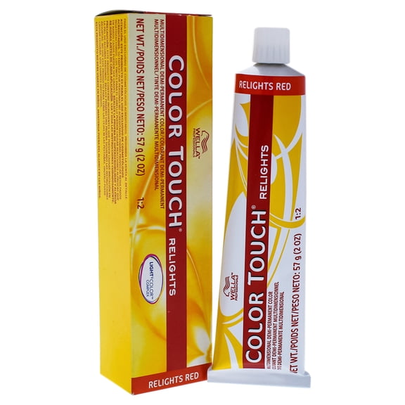 Color Touch Relights Demi-Permanent Color - 34 Gold Red by Wella for Women - 2 oz Hair Color