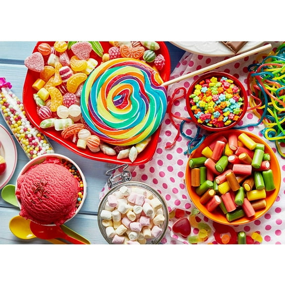 Color Tree Design - Crazy Colorful Candy 1000 Piece Adult Jigsaw Puzzle