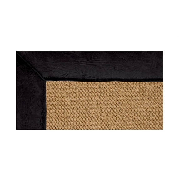 Linon Athena Sisal & Black Rug, Size 5 x 8