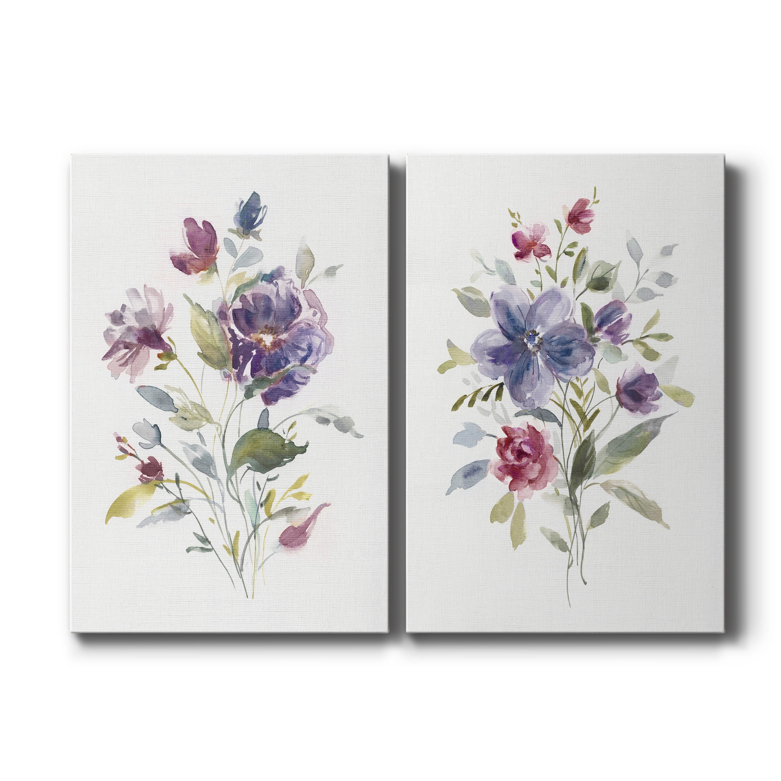 Color Variety I Premium Gallery Wrapped Canvas - Ready to Hang - Set of 2 - 40 x 60 Each