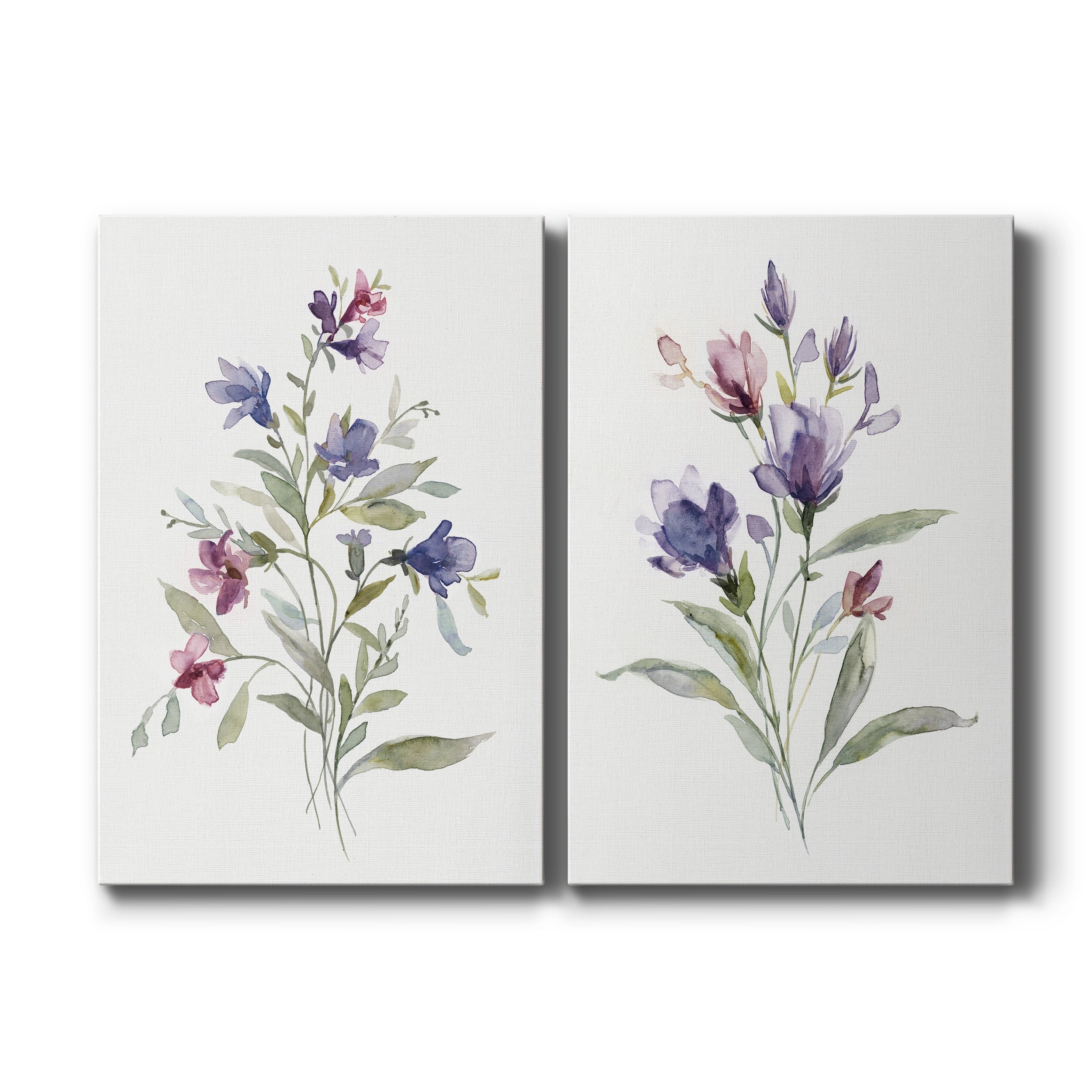Color Variety III Premium Gallery Wrapped Canvas - Ready to Hang - Set of 2 - 12 x 18 Each