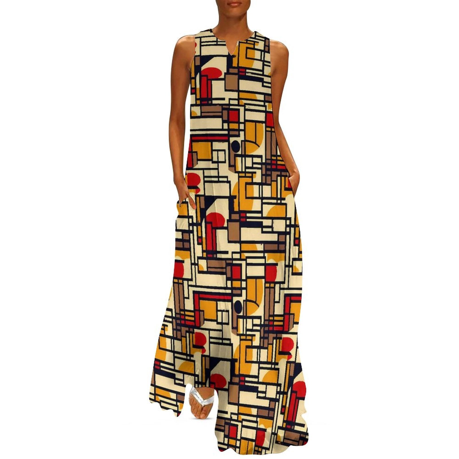 chinese dress ladies 80s Matsuda Wool Maxi Dress main image 1