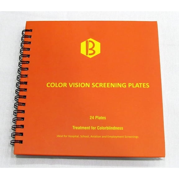 BASCH Color Vision Test Book 24 Plate Two Tests in one Book - Adult with Numbers and Pediatric with Symbols
