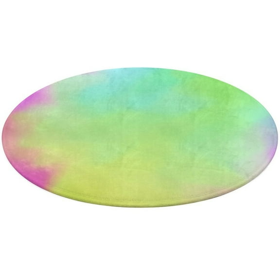 Color Vortex Tie Dyeing Round Rugs -Washable Non-Slip Small Round Area Rug Throw Soft Circle Rugs for Bedroom, Modern Print Indoor Carpet for Entryway Sofa Living Room