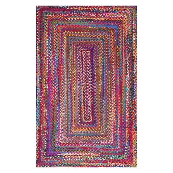 nuLOOM 5' x 8' Oval Hand Braided Tammara Rug, Multi