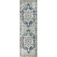 thumbnail image 1 of nuLOOM Vintage Harriet Medallion Fringe Area Rug, 2' 6" x 6', Dark Blue, 1 of 6