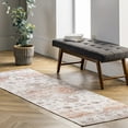 thumbnail image 1 of nuLOOM Banks SpinClean Vintage Machine Washable Area Rug, 2' 6" x 8', Runner, Banks Beige, 1 of 15