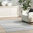 thumbnail image 1 of nuLOOM Kira SpinClean Machine Washable Tribal Geometric Area Rug, 2' x 3', Kira Grey, 1 of 17