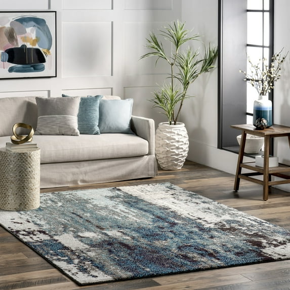 nuLOOM Haydee Glacial Abstract Area Rug, 3' x 5', Haydee Teal