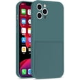 thumbnail image 1 of Color Wallet Phone Case Compatible with iPhone X/Xs, Simple Design, Handmade Purse Protective Business Case Hard Back Covers (Green, iPhone X/Xs), 1 of 14