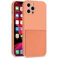 thumbnail image 1 of Color Wallet Phone Case Compatible with iPhone X/Xs, Simple Design, Handmade Purse Protective Business Case Hard Back Covers (Orange, iPhone X/Xs), 1 of 14