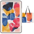 thumbnail image 1 of Color Wave Point Geometry Outdoor Picnic Blanket, Foldable Waterproof Beach Mat, Portable Beach Blanket for Beach Camping, Hiking, Family Concerts, 1 of 8