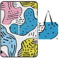 thumbnail image 1 of Color Wave Point Geometry Waterproof Picnic Blanket with Foldable Zipper, Suitable for Outdoor Use, Suitable for Travel, Camping, Beaches, Parks, Grasslands, Picnic Blanket Accessories, 1 of 8