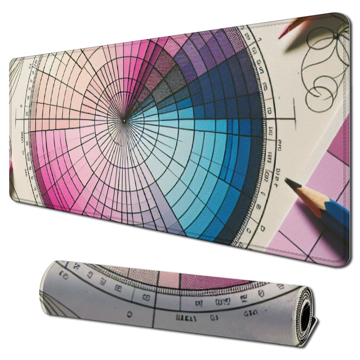 Color Wheel Mouse Color Wheel Circle Mouse Pad - Mousepad - Coworker Teacher Gift ...